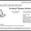 Herbert Gerhard 1928-2011 Todesanzeige